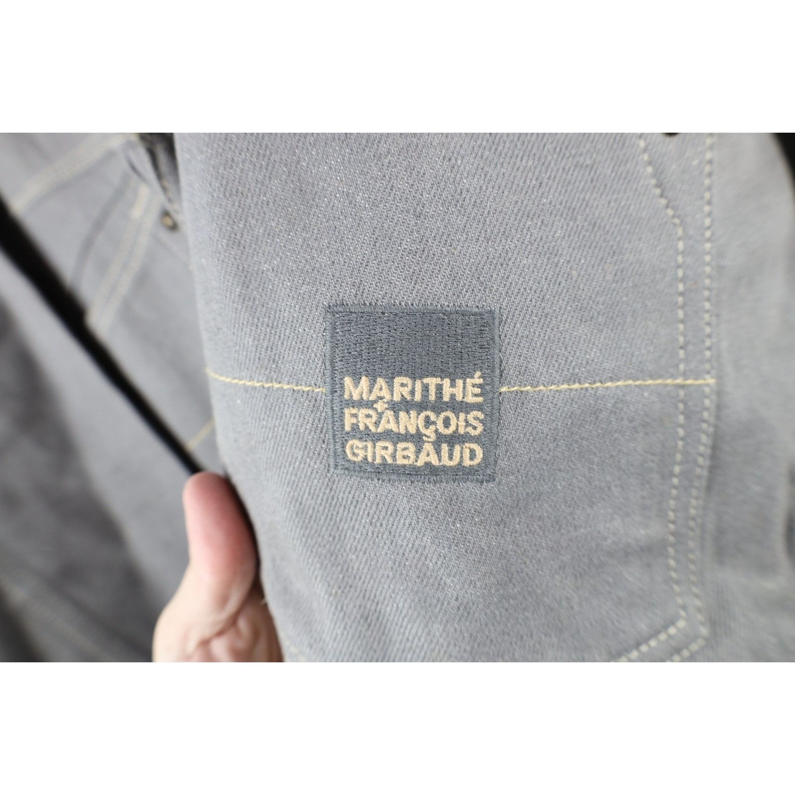 Marithe + Francois Girbaud × Vintage NOS Vintage 90s Marithe Francois Girbaud Denim Jacket 4XL Size US XXL / EU 58 / 5 - 6 Thumbnail