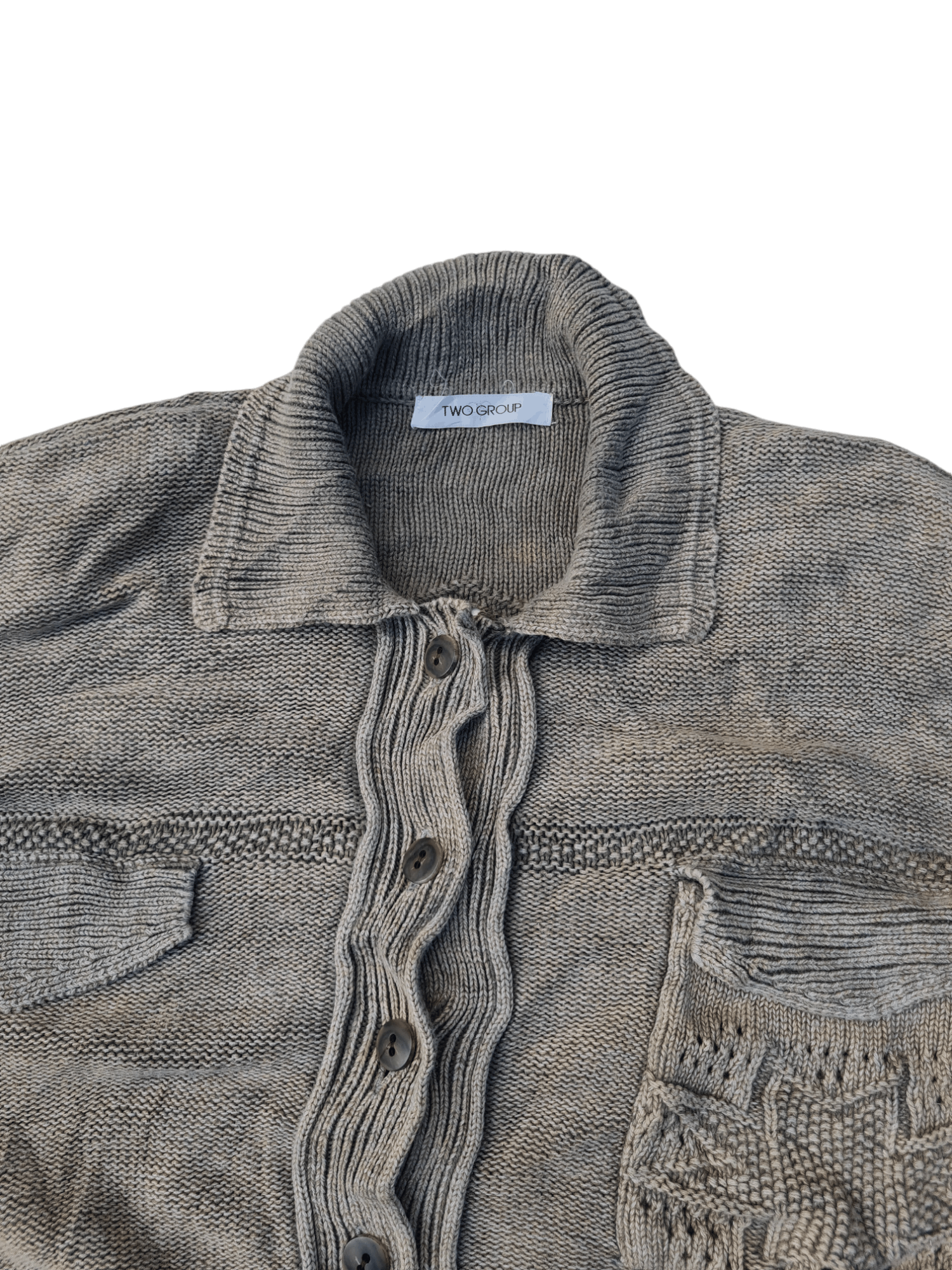 Japanese Brand × Vintage Vintage Japanese Knitwear Button Up Size US L / EU 52-54 / 3 - 4 Thumbnail
