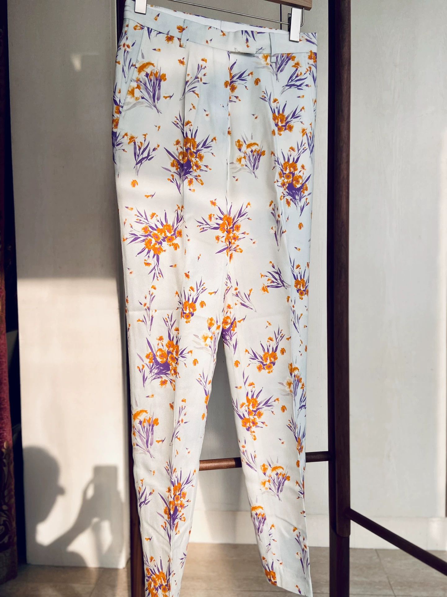 Dries Van Noten DVN Runway Printed Trousers 34 (New w/Tags) Size 24" / US 00 / IT 34 - 3 Thumbnail