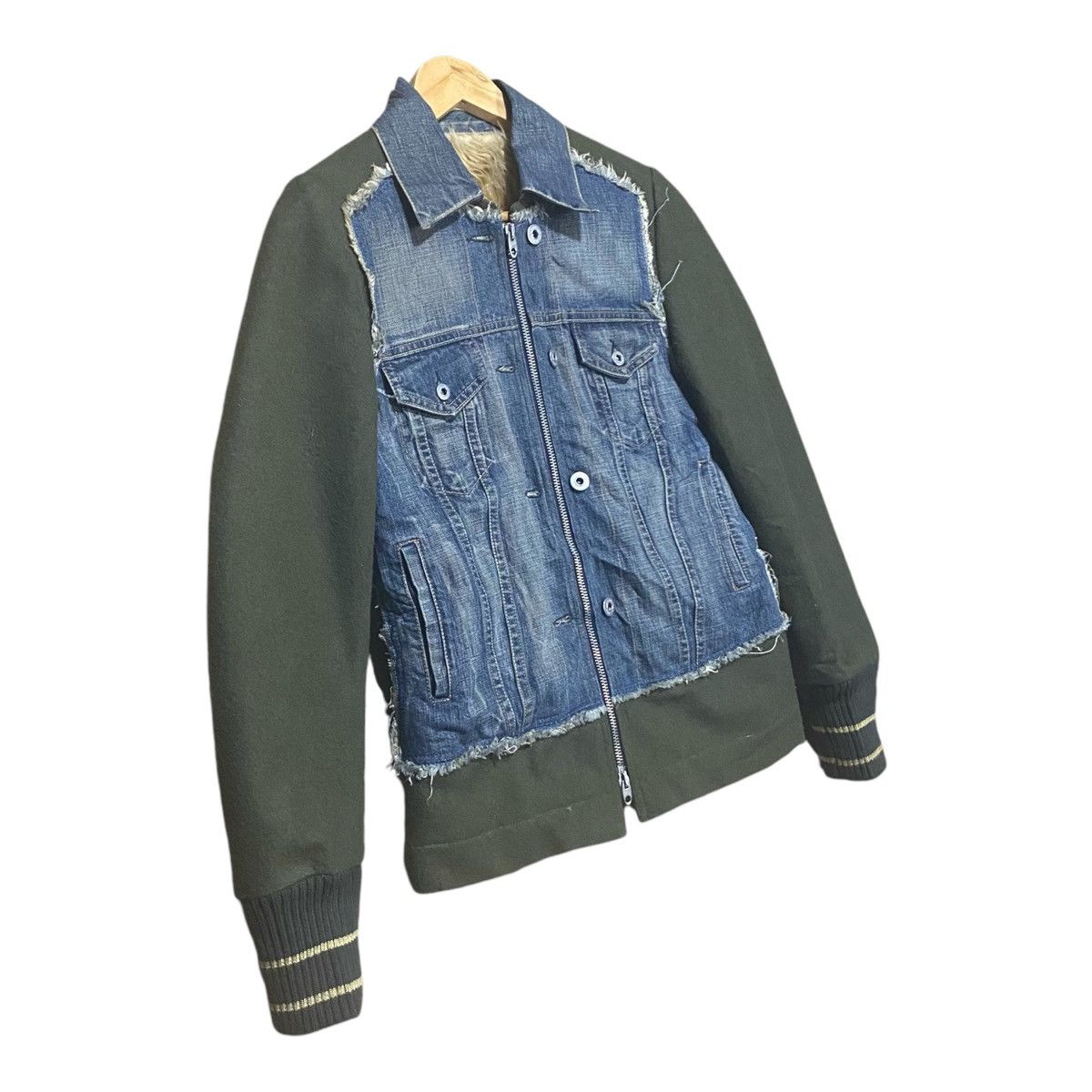 Other Nolita N.Y.C Half Denim Jacket Size S / US 4 / IT 40 - 2 Thumbnail