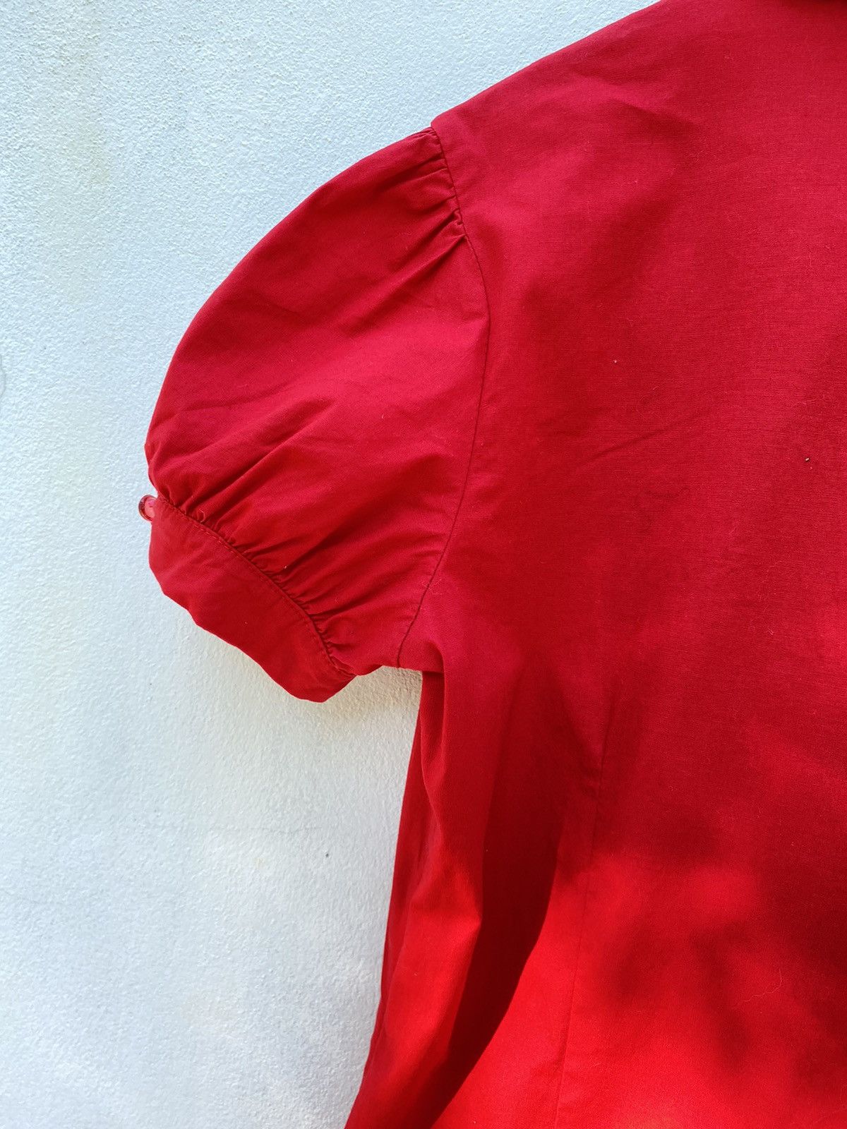 Designer × Japanese Brand Heart 2 Heart Y2K red ruffle blouse shirt Size XS / US 0-2 / IT 36-38 - 10 Thumbnail