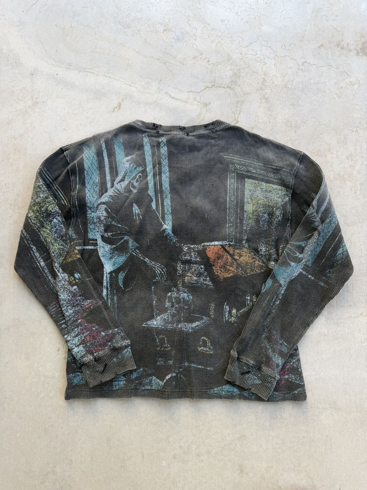 Vale Vale Forever RIP Thermal AOP Long Sleeve – Washed Black (L) Size US L / EU 52-54 / 3 - 8 Thumbnail