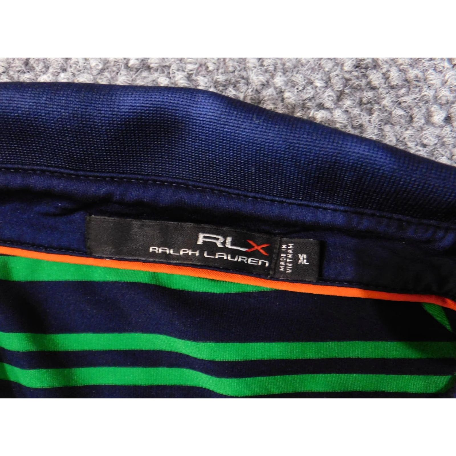 Ralph Lauren VINTAGE? No — RLX Ralph Lauren Polo Shirt Mens XS Blue Striped Golf Short Sleeve Polo Shirt Size US L / EU 52-54 / 3 - 7 Thumbnail