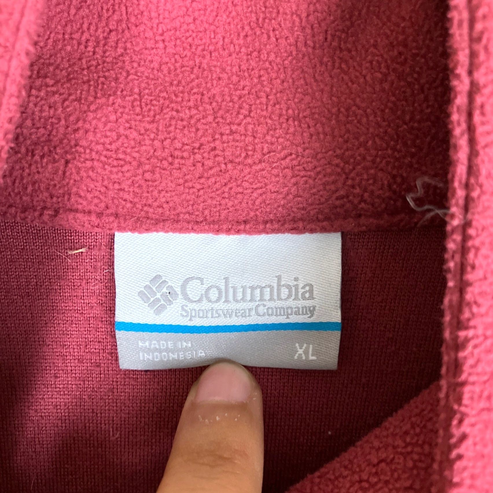 Vintage Columbia Womens Jacket 1/4 Zip Long Sleeve Lightweight XL Purple Wine Berry Casual Travel Workwear Size XL / US 12-14 / IT 48-50 - 6 Thumbnail