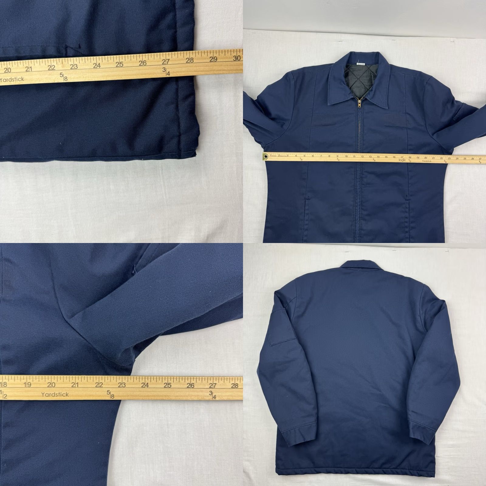 Red Kap VINTAGE Red Kap Jacket Mens M Full Zip Pocket Cotton Blend Blue 1970s Workwear Quilted Size US M / EU 48-50 / 2 - 8 Thumbnail