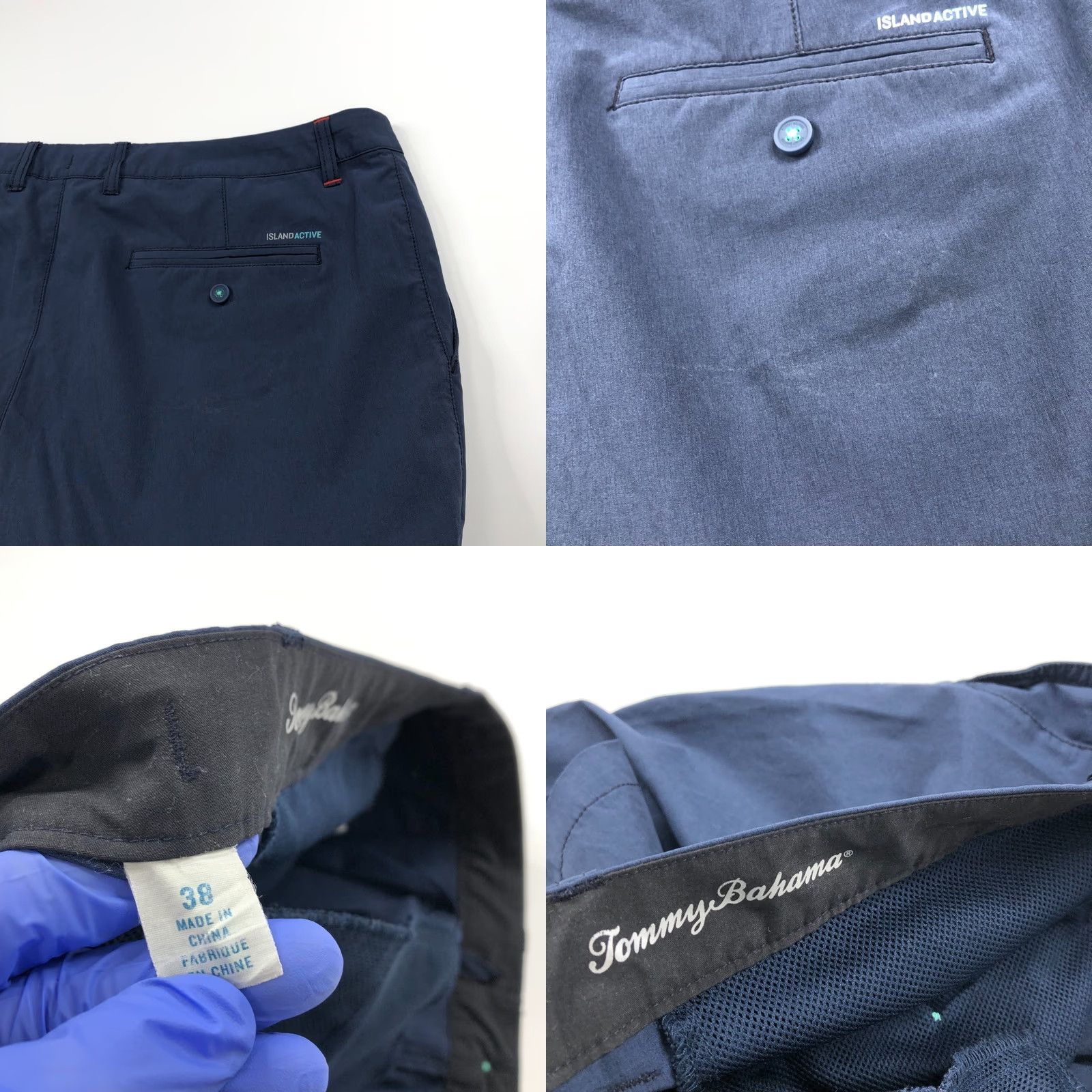 Tommy Bahama Tommy Bahama Island Active 38 9" Chino Shorts Blue PLS READ Mens Regular Waist 40in Inseam 9in Flat Front Pocket Stretch Size US 38 / EU 54 - 8 Thumbnail