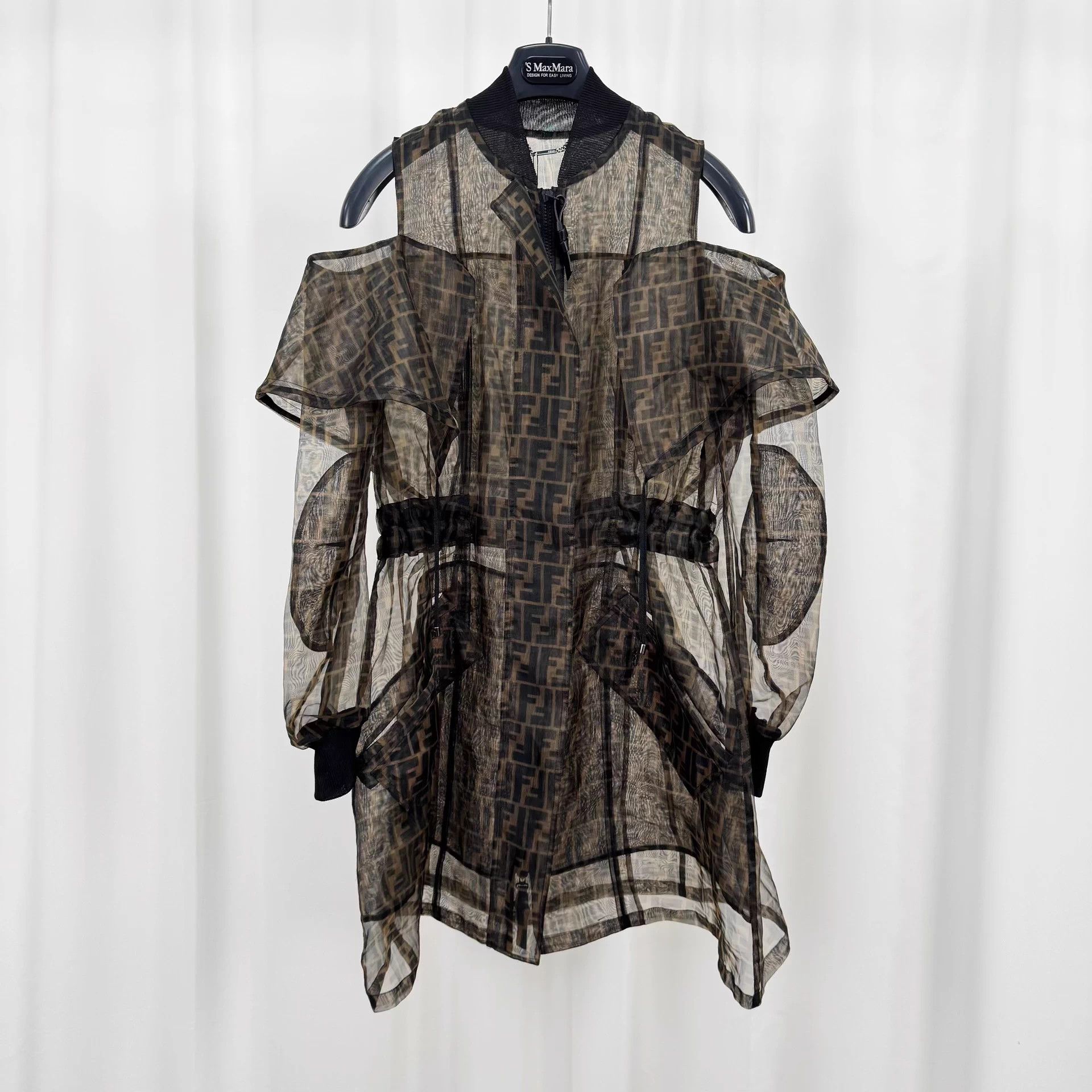 Fendi Fendi FF monogram organza women's dress 40 new Size M / US 6-8 / IT 42-44 - 1 Thumbnail