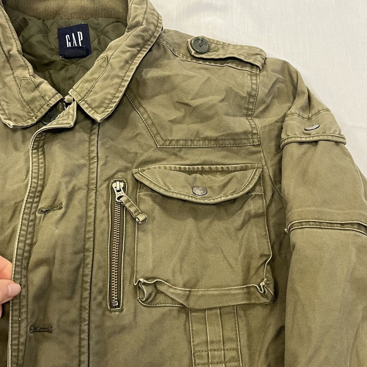Gap Khaki green Gap military jacket multi pockets militaryjacket Size US S / EU 44-46 / 1 - 6 Thumbnail