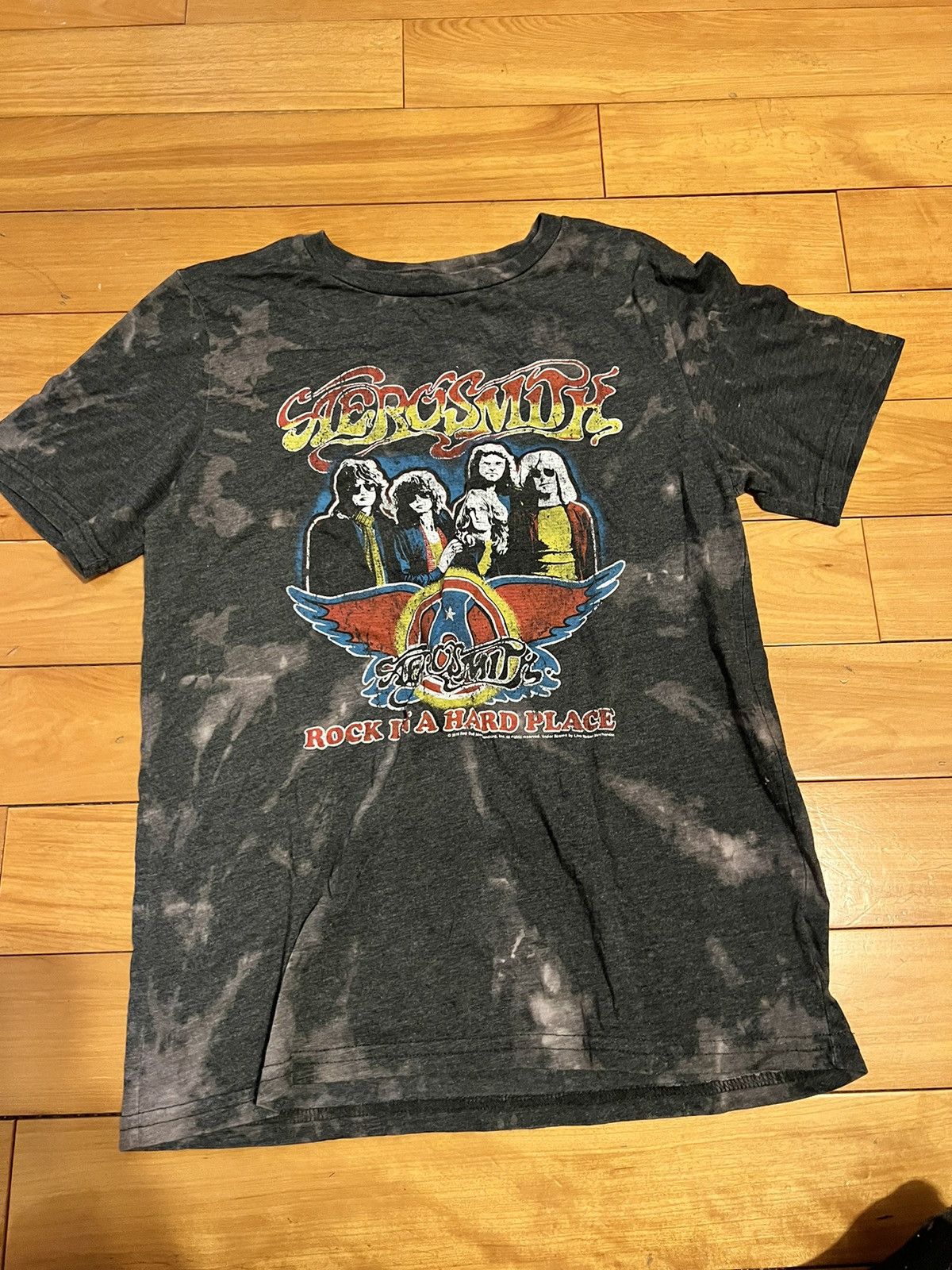 image of 1984 Vintage Aerosmith T Shitt in Black, Men's (Size Small)