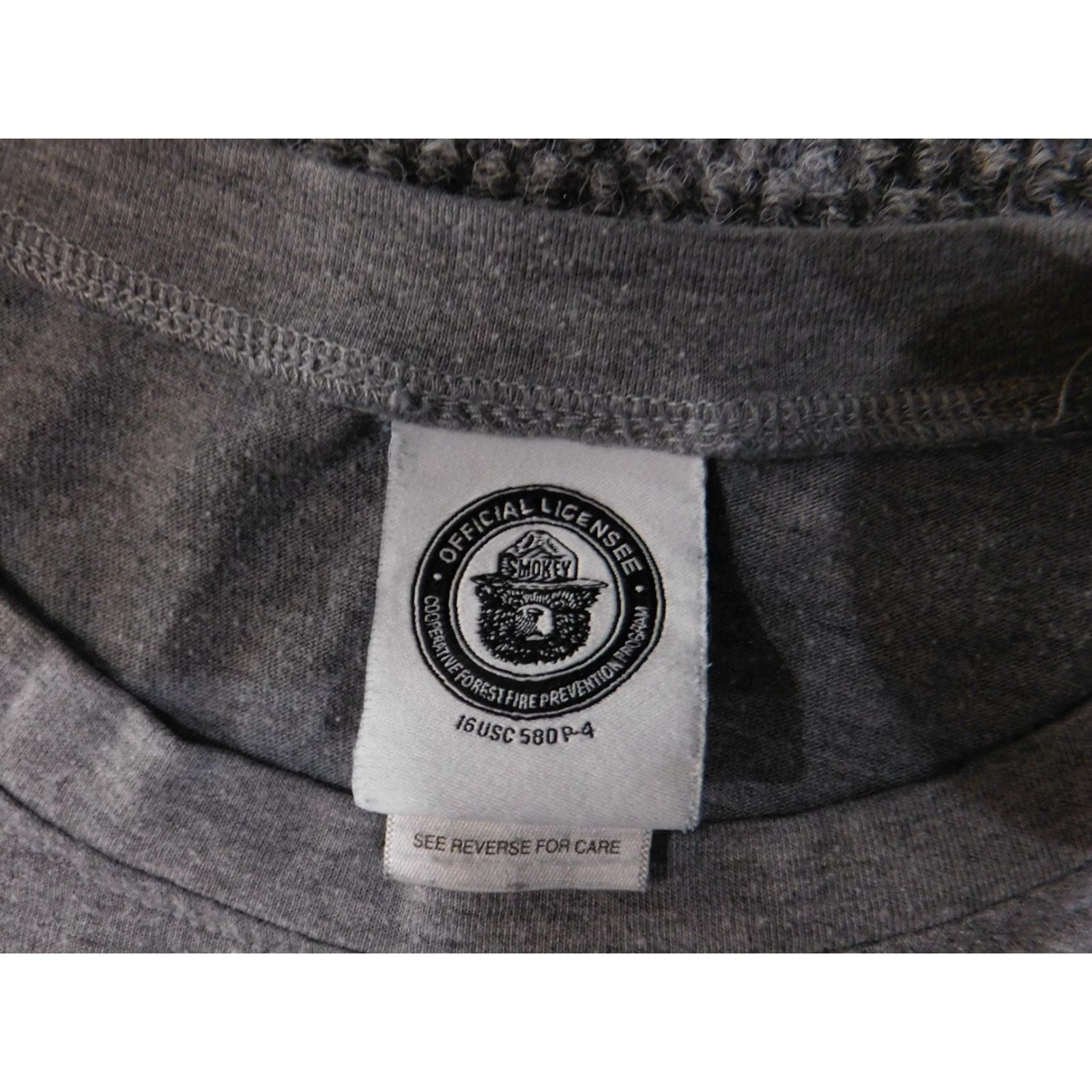 Vintage Smokey Bear Shirt Womens Medium Gray Only You Prevent Wildfires Graphic Soft Tee Size M / US 6-8 / IT 42-44 - 5 Thumbnail
