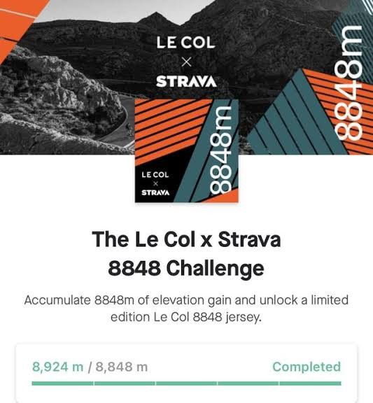Other Jersey Cycling Le Col X Strava 8848M Challange Size US L / EU 52-54 / 3 - 3 Thumbnail