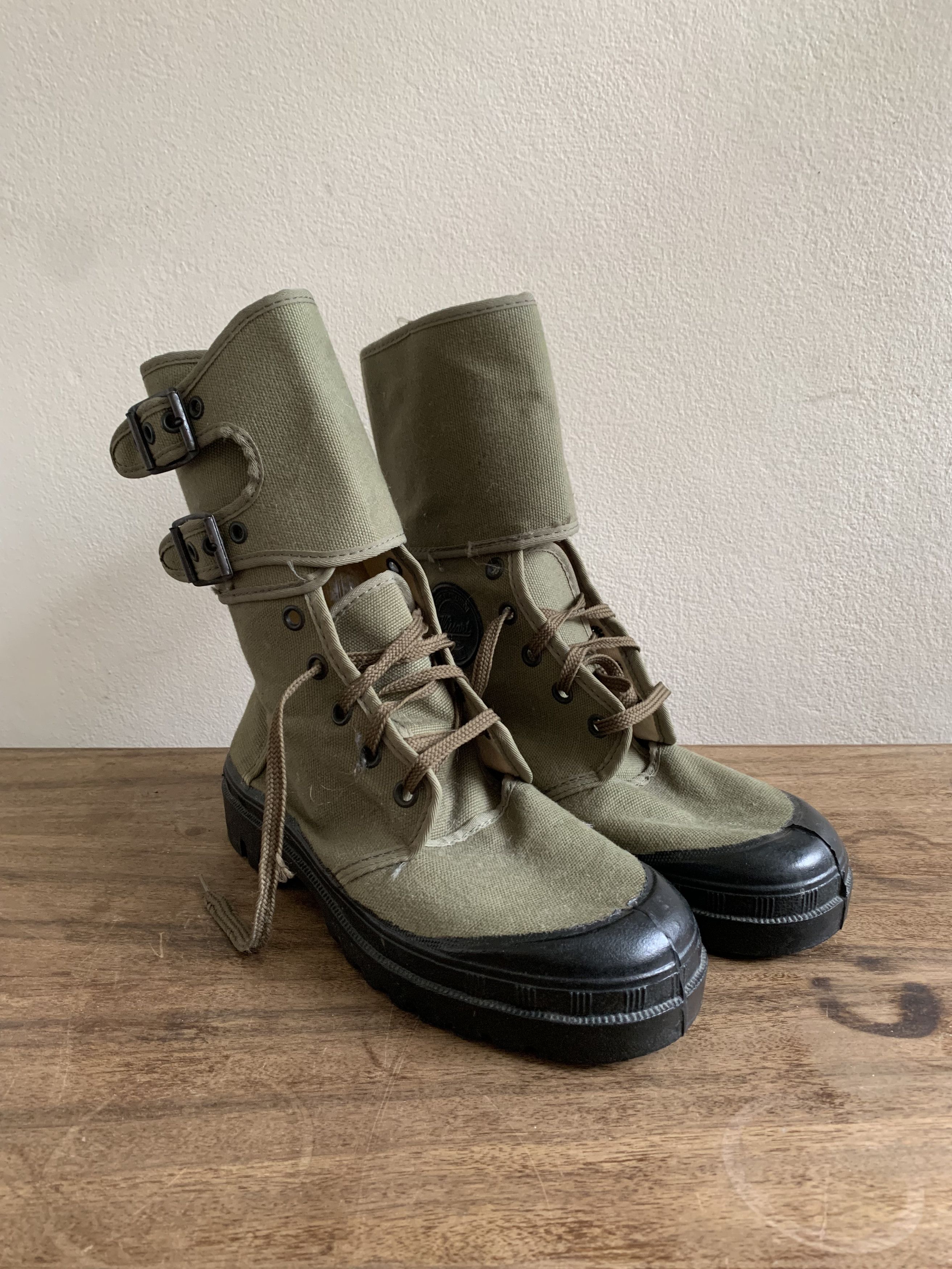 Vintage Wissart French Military Canvas Jungle Boots Size US 7.5 / EU 40-41 - 4 Thumbnail