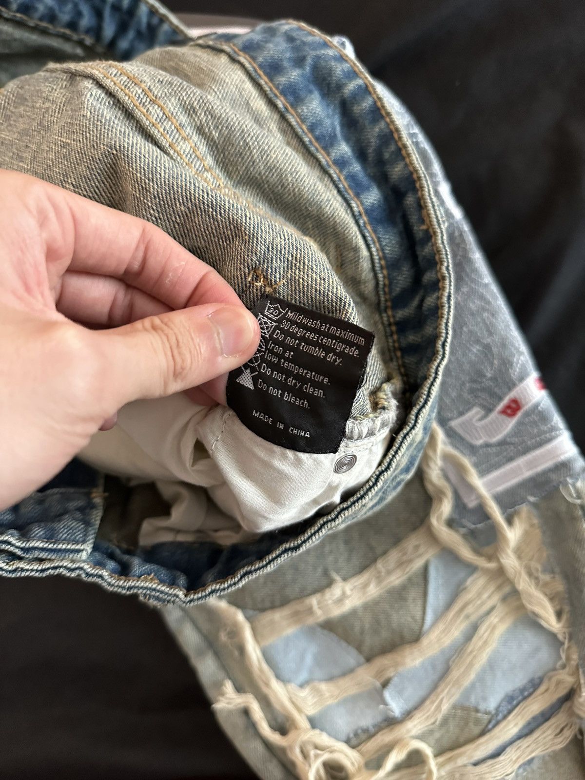 Who Decides War Who Decides War Blown Patchwork Jeans Size US 34 / EU 50 - 10 Thumbnail