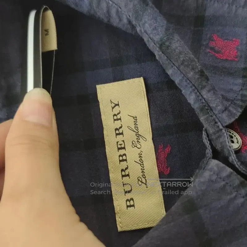 Burberry Burberry Navy Cotton Women's Shirt. Size M / US 6-8 / IT 42-44 - 4 Thumbnail
