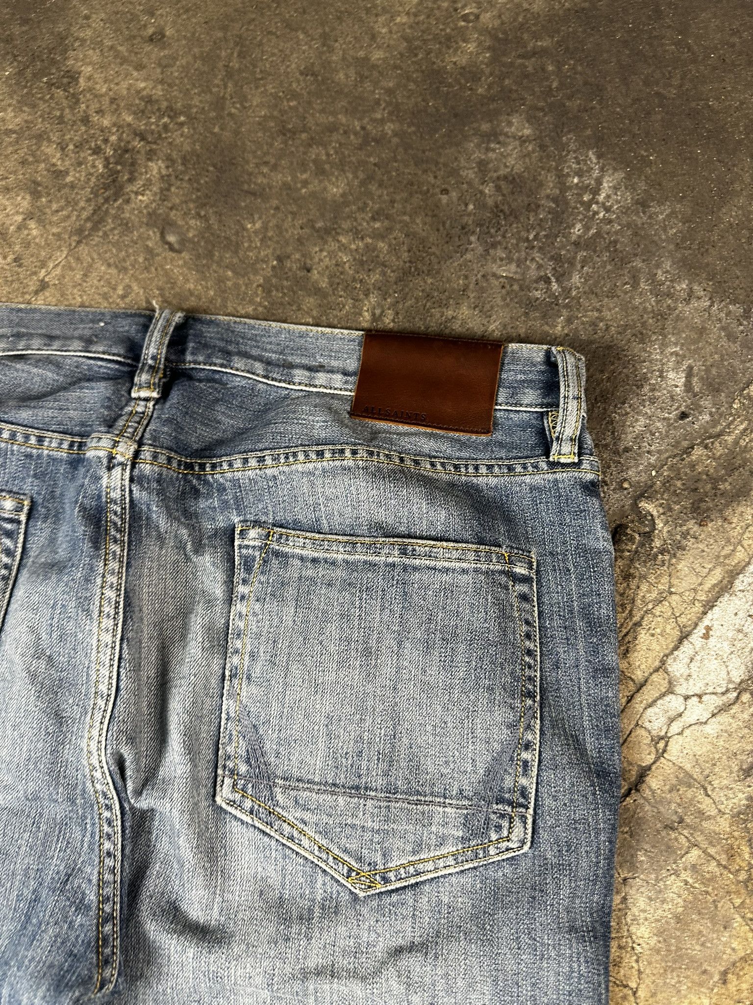 Allsaints Allsaints Faded Straight Jeans Pants Size US 34 / EU 50 - 7 Thumbnail