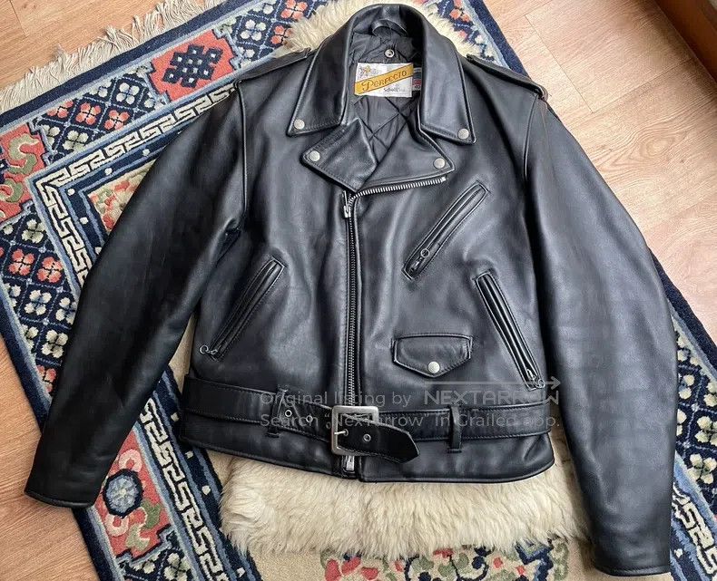 Schott Schott Leather coat Size US XXS / EU 40 - 2 Thumbnail