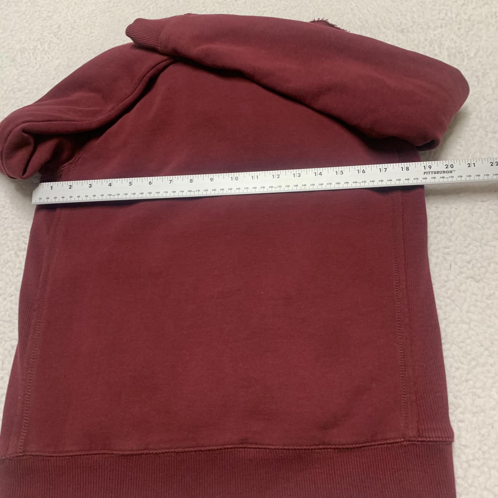 Other Bizzbee Women's Burgundy L Sherpa Lined Zip Up Hoodie Size L / US 10 / IT 46 - 6 Thumbnail