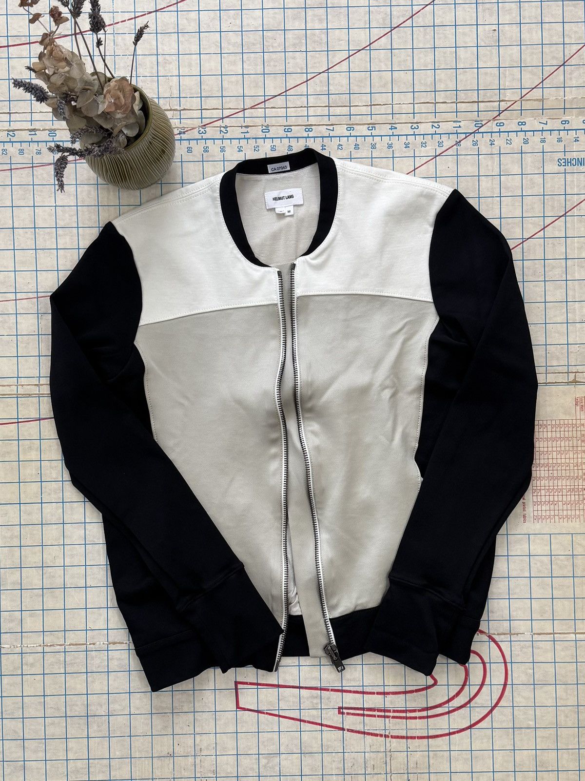 Helmut Lang Helmut Lang Women’s Bomber Jacket Black Grey White Size Med Size M / US 6-8 / IT 42-44 - 5 Thumbnail