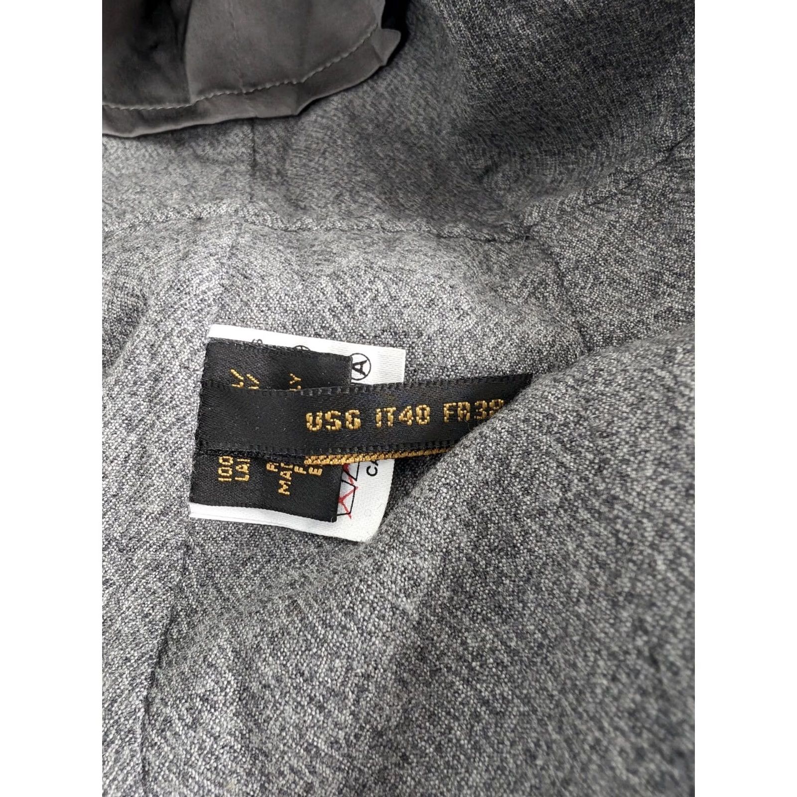 Donna Karan Donna Karan Collection Blazer Wool Open Jacket Gray Vintage Women Medium 6 Italy Blazer Coat Size M / US 6-8 / IT 42-44 - 6 Thumbnail