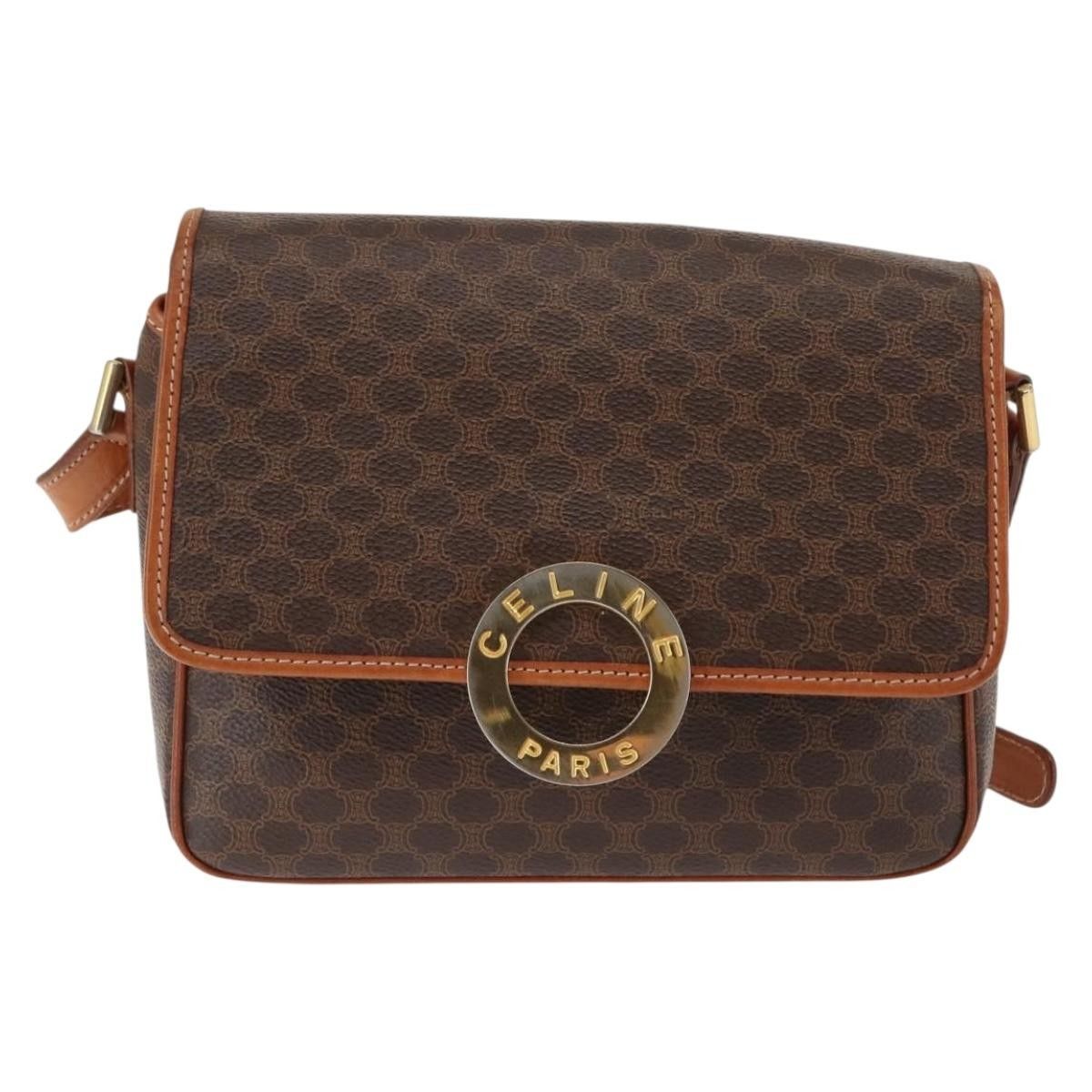 Celine Celine Vintage Macadam Circle Logo Canvas and Leather Size ONE SIZE - 1 Thumbnail