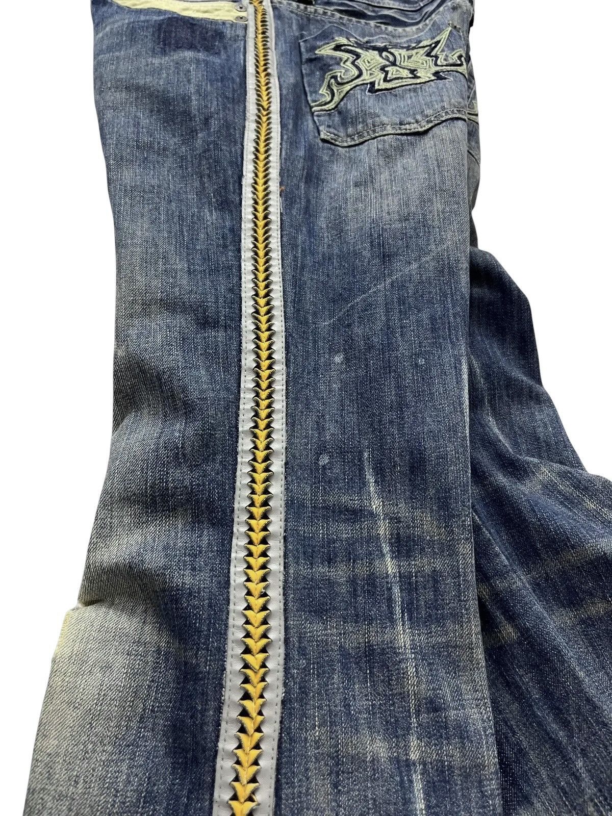 Parasuco PUNK FLARE🔥PARASUCO DENIM LEGEND Distressed Tribal Jeans💥 Size US 33 - 2 Thumbnail