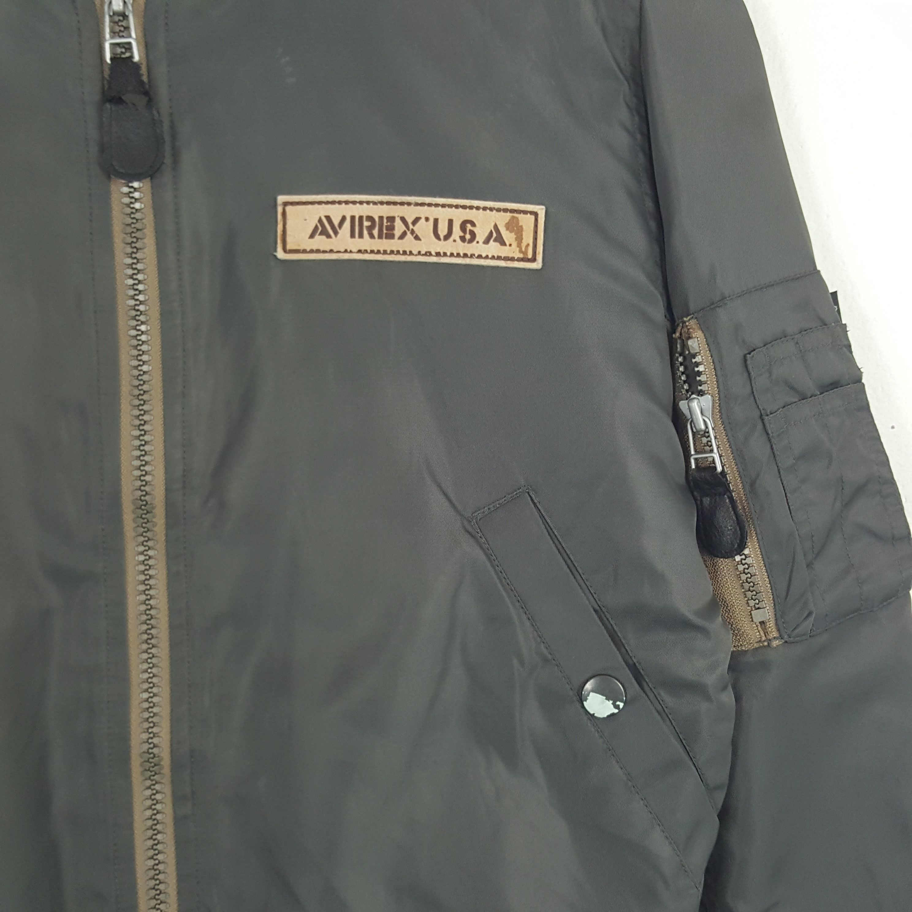 Avirex × Vintage Vintage Avirex USA Military Bomber Jacket Size US XXS / EU 40 - 4 Thumbnail