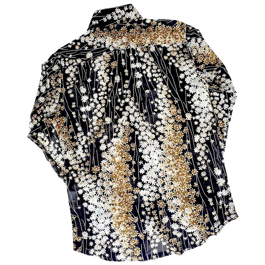 Tornado Mart Tornado Mart Vintage Sheer Flowered Shirt From Japan Size US S / EU 44-46 / 1 - 3 Thumbnail