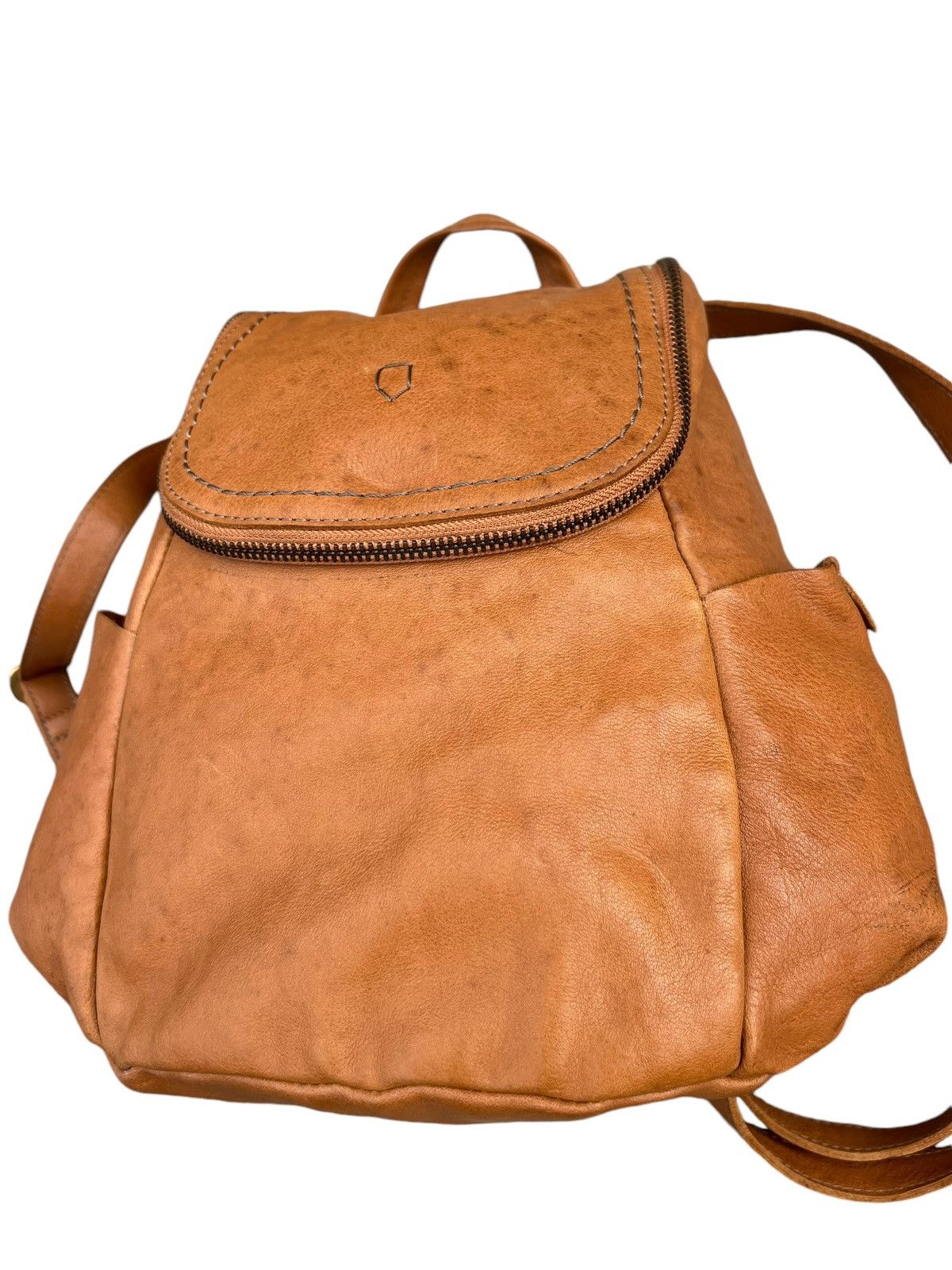 Leather Vintage Marmelo Tokyo Patina Leather Mini Backpack Bag Size ONE SIZE - 10 Thumbnail