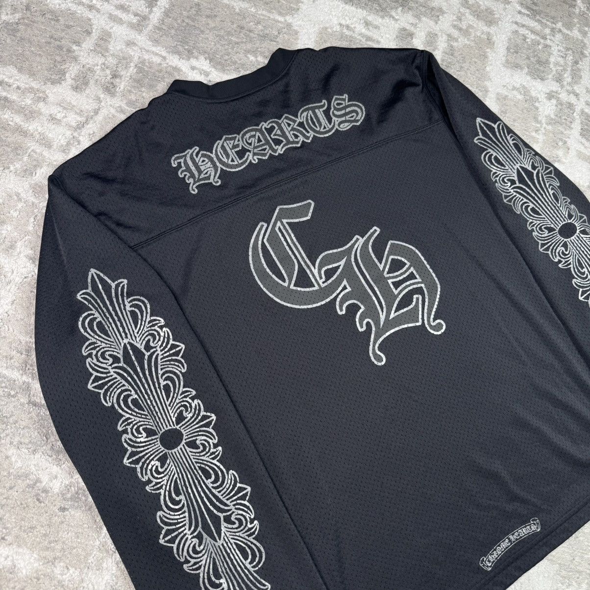 Chrome Hearts Mesh stadium floral long sleeve jersey Size US XXL / EU 58 / 5 - 4 Thumbnail