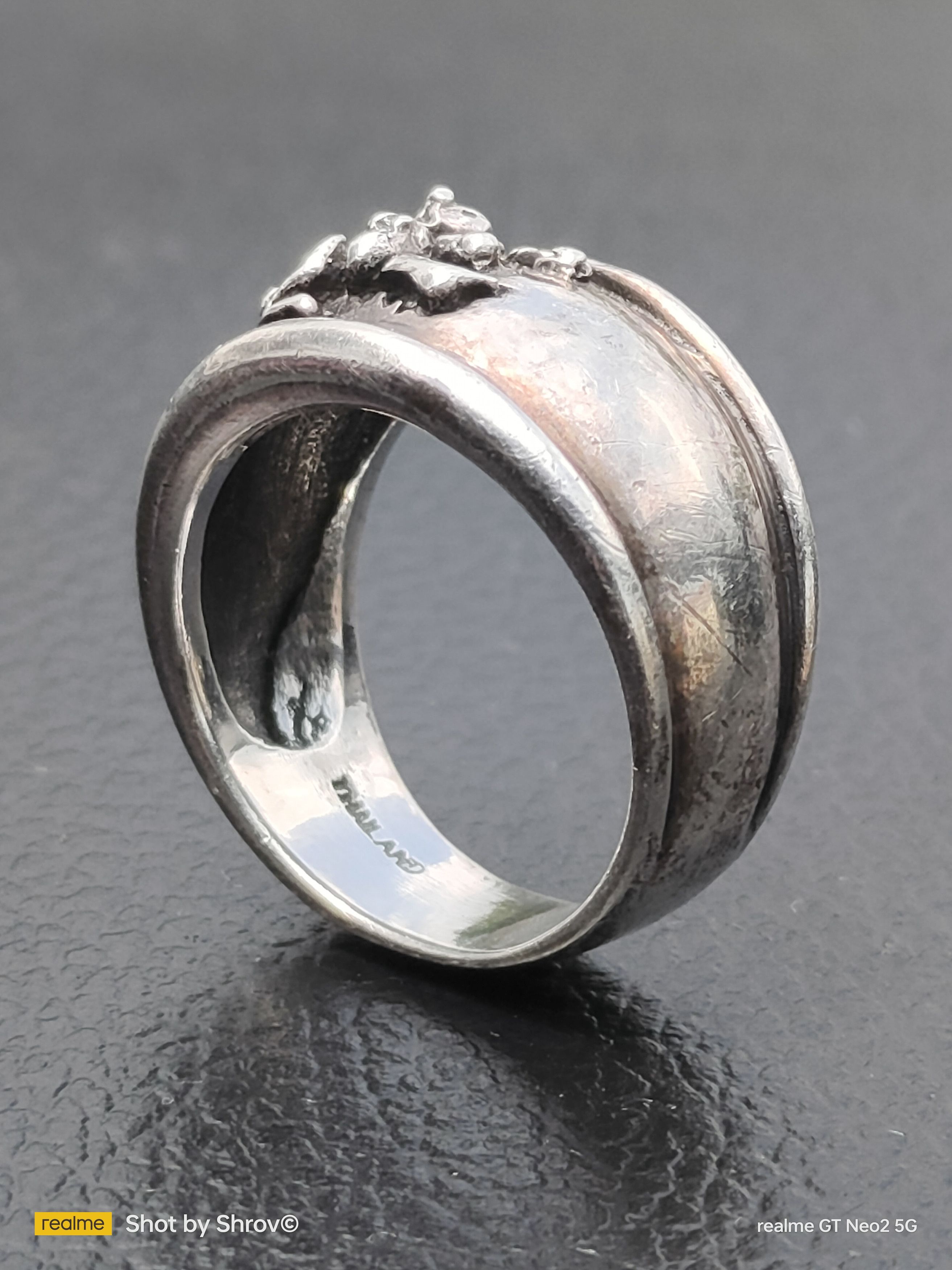 Vintage Grateful Dead Dancing Bear Vintage Ring Sterling Silver 925 Size ONE SIZE - 5 Thumbnail