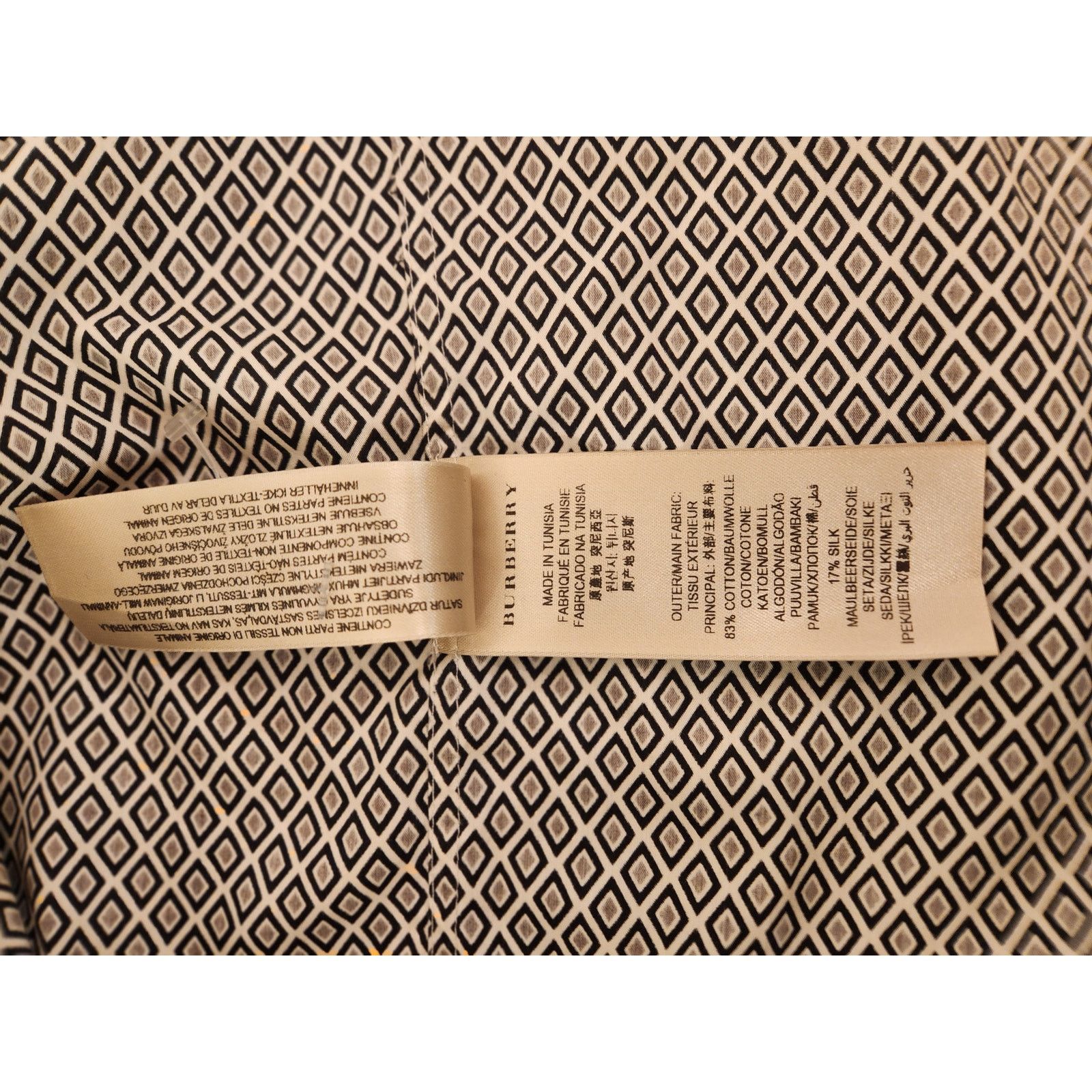 Burberry Burberry London Men’s Geometric Print Shirt Size US S / EU 44-46 / 1 - 5 Thumbnail