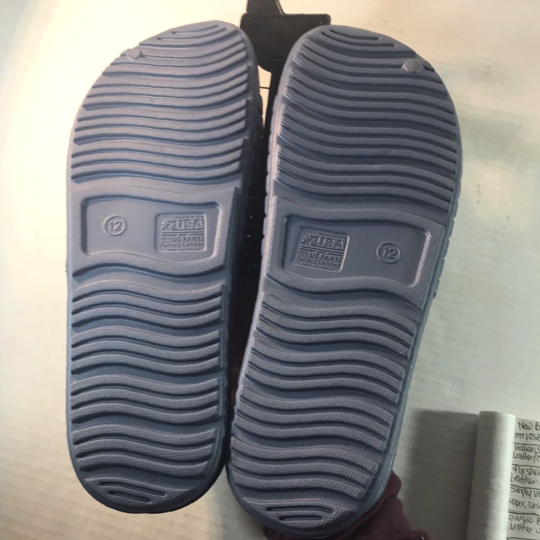 Vintage Made In The USA Rubber Slides Mens Size 12 Slip On Casual Sandals Blue Size ONE SIZE - 4 Thumbnail