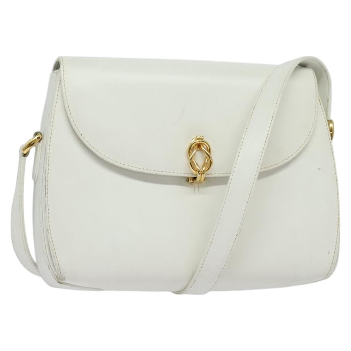 Gucci GUCCI Shoulder Bag Leather White Gold Size ONE SIZE - 1 Thumbnail