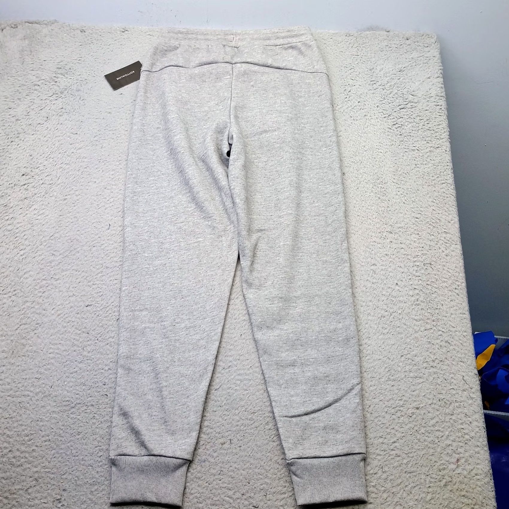 Vintage Bottomline Sweatpants Women M Gray Fleece Lined Soft Cozy Warm Elastic Waistband, Regular, Pockets, Inseam 29.25" | 100% Polyester Size 32" / US 10 / IT 46 - 2 Thumbnail