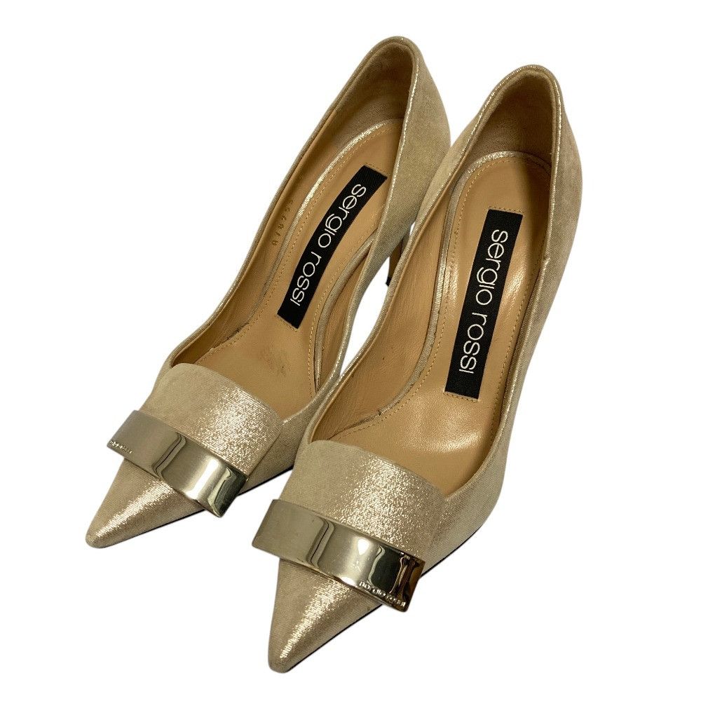 Other Other Sergio Rossi SR1 Leather Pumps Leather Shoes DUTY FREE for USA Size ONE SIZE - 1 Thumbnail