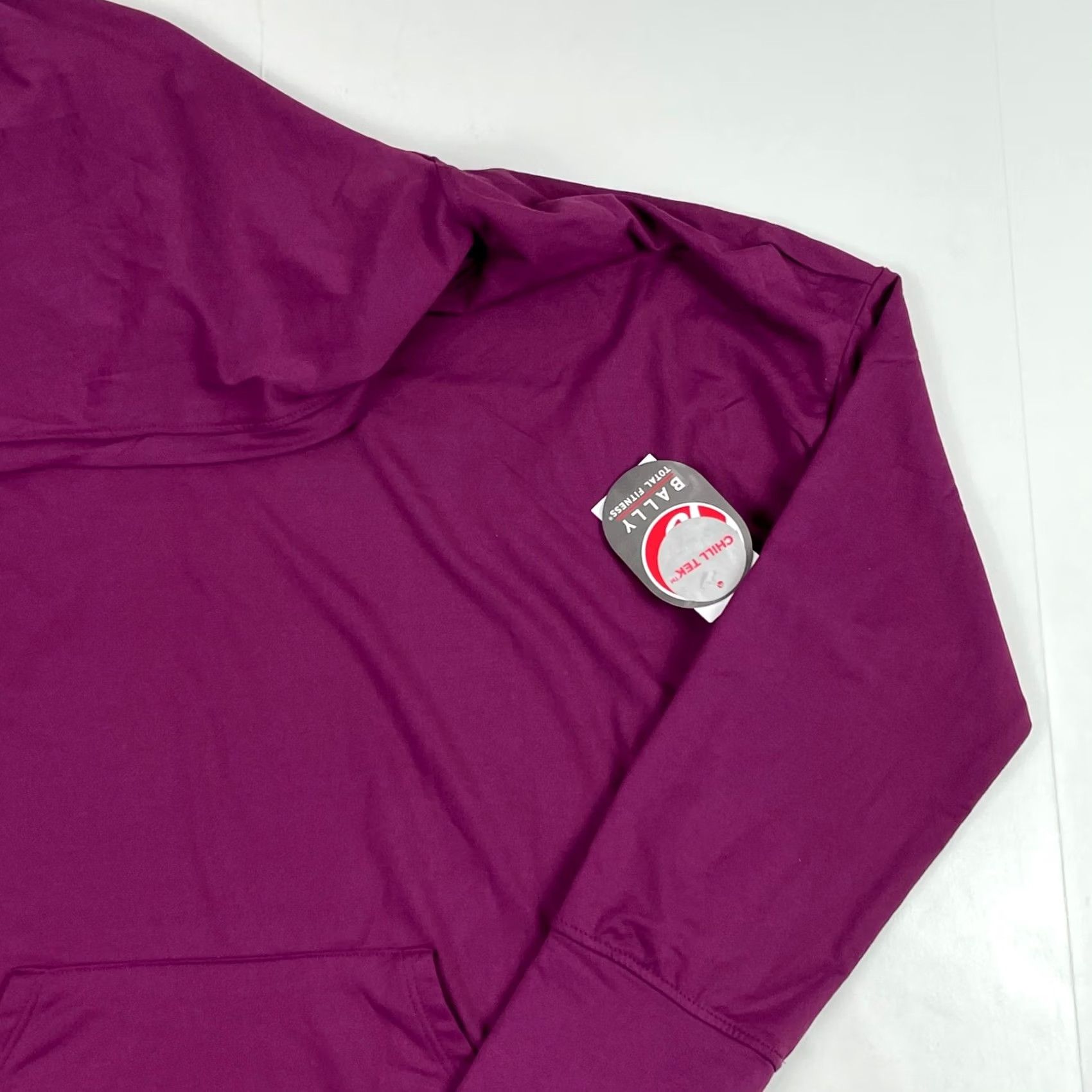 Bally Bally Hoodie Womens Medium Purple Lightweight Long Sleeve Pullover - Workout Apparel Size M / US 6-8 / IT 42-44 - 3 Thumbnail