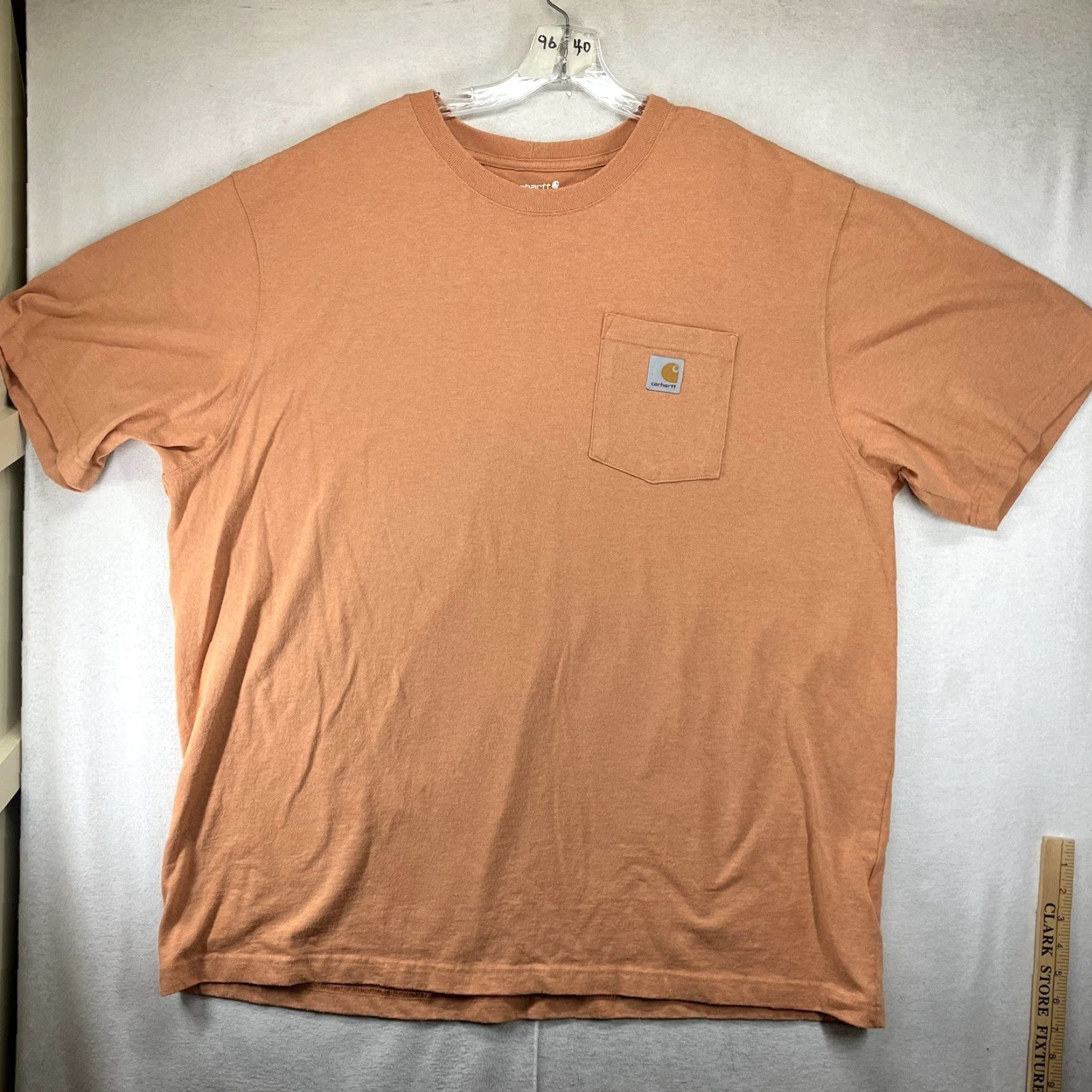 Carhartt Carhartt T-Shirt Mens 2XL Short Sleeve Crew Neck Orange Logo All Seasons Outdoor Regular Fit Size US XXL / EU 58 / 5 - 2 Thumbnail