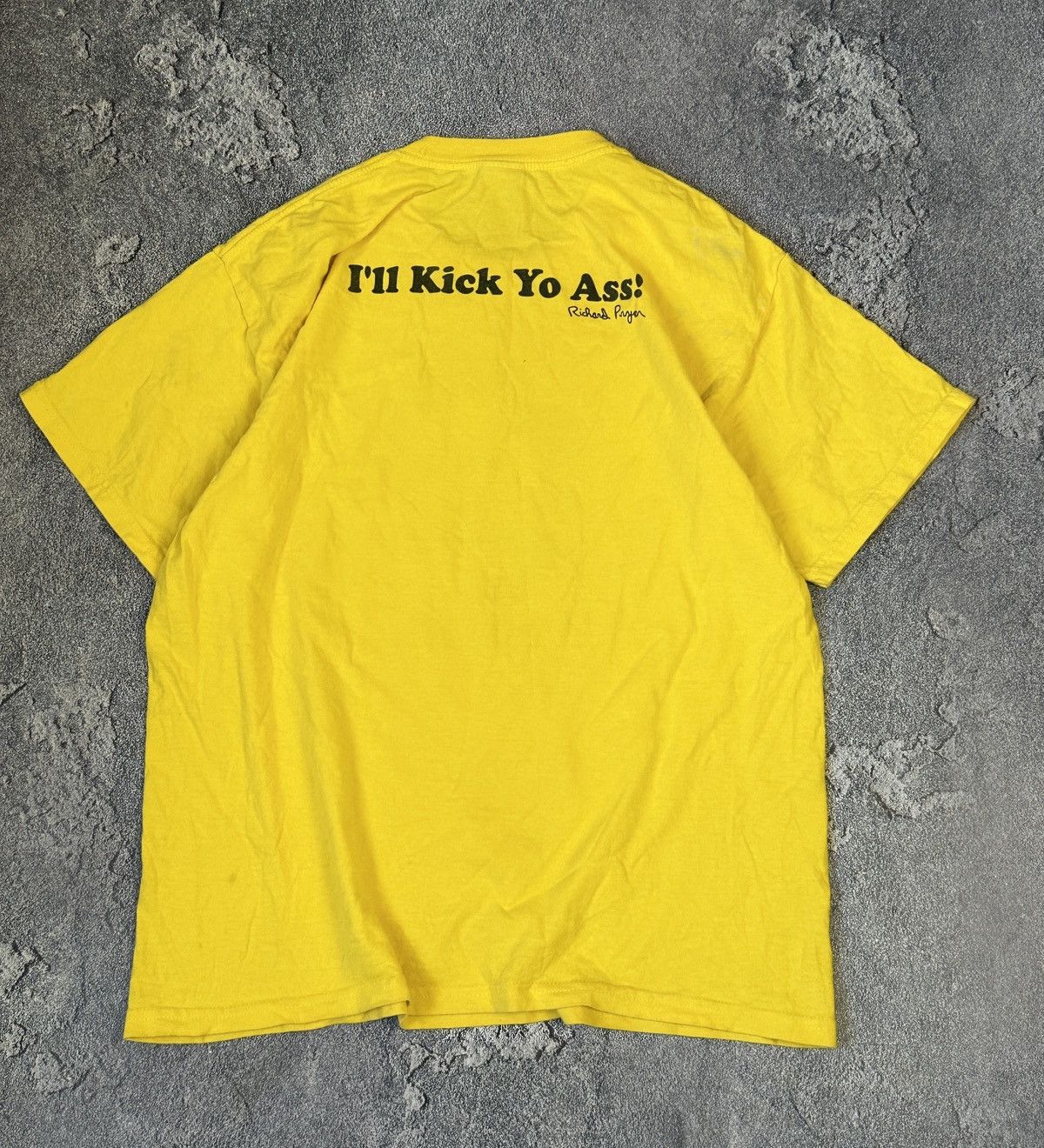 Other Pryor 2006 “I’ll Kick You Ass!” Adult Humor Yellow T-Shirt Size US L / EU 52-54 / 3 - 2 Thumbnail