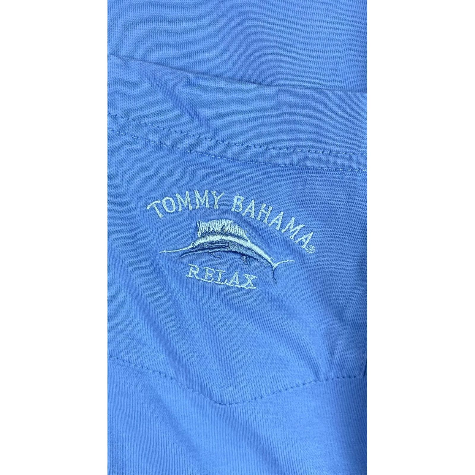 Tommy Bahama Tommy Bahama Shirt Mens XL Blue Long Sleeve Pocket Logo Tee Tagless T-Shirt Size US XL / EU 56 / 4 - 2 Thumbnail
