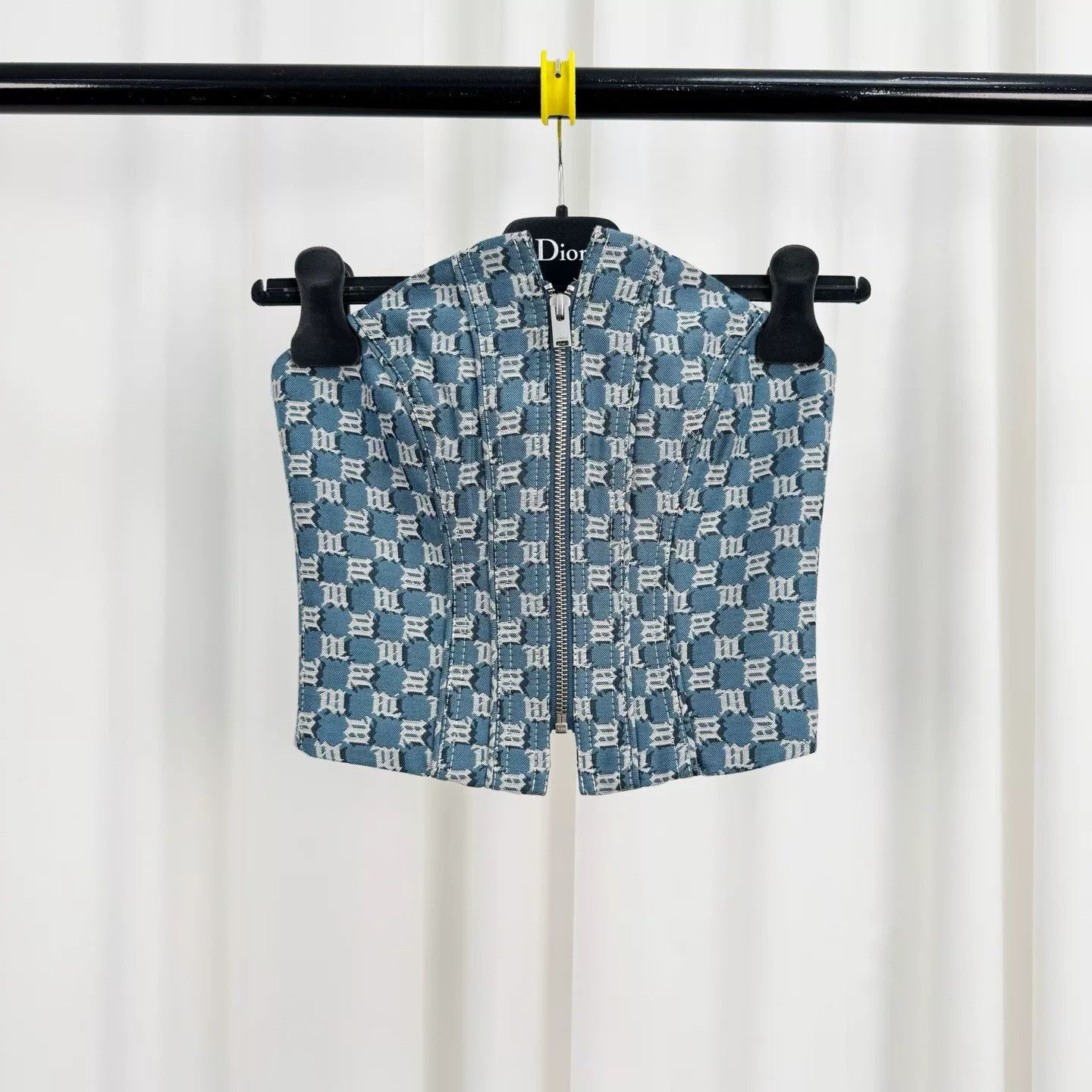 Misbhv MISBHV New All-Over Print Denim Bustier Size S / US 4 / IT 40 - 1 Thumbnail
