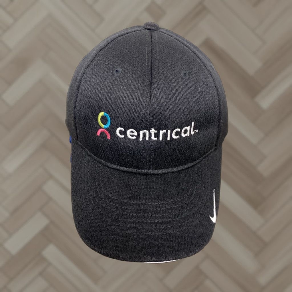 Nike Centric Cap Hat Black White Embroidered Adult S/M Fitted /571 Al Size ONE SIZE - 1 Thumbnail