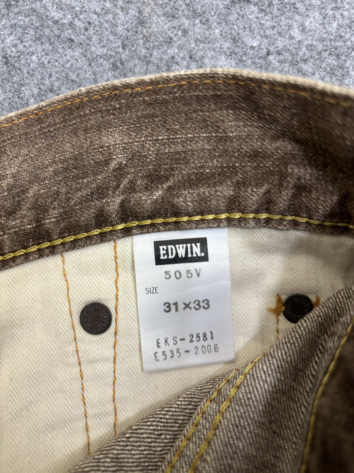 Edwin 💥Baggy💥Vintage Edwin Selvedge Sick Fades Denim F525 Size US 34 / EU 50 - 21 Thumbnail