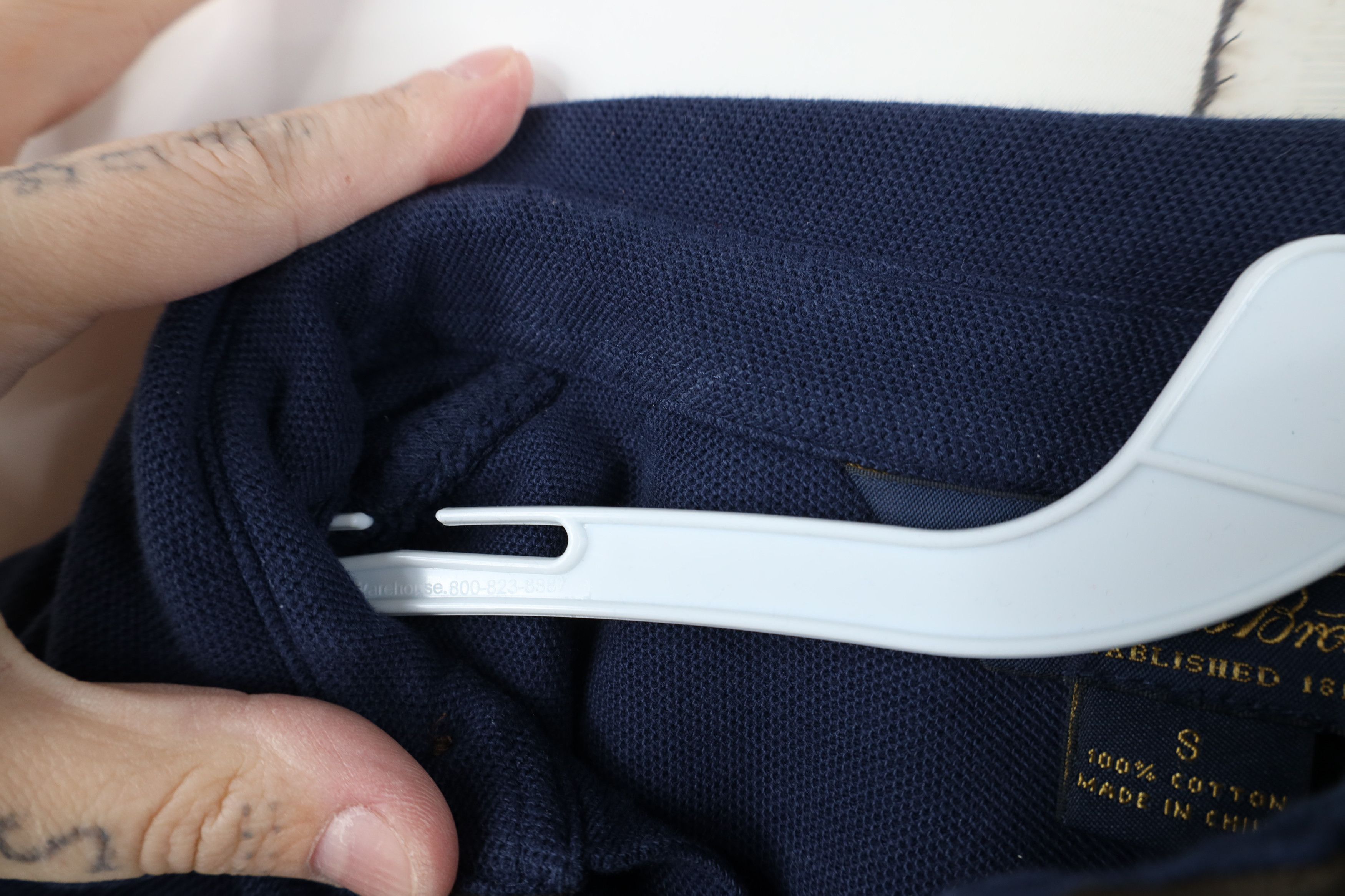 Brooks Brothers Vintage Brooks Brothers Patch Long Sleeve Rugby Polo Blue Size US S / EU 44-46 / 1 - 9 Thumbnail