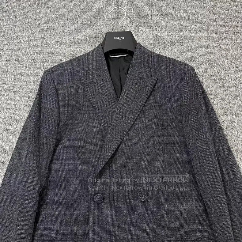 Dior Dior Plaid woven, gun collar, woollen suit Size 48R - 3 Thumbnail