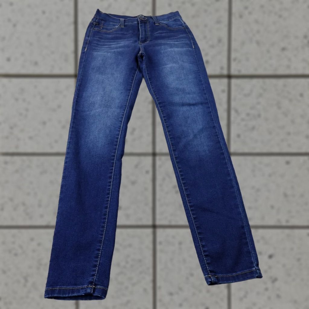 Vintage Curve Appeal Jeans Womens 2 Dark Blue Denim High Rise Skinny Stretch Flex Jeans Size 26" / US 2 / IT 38 - 1 Thumbnail