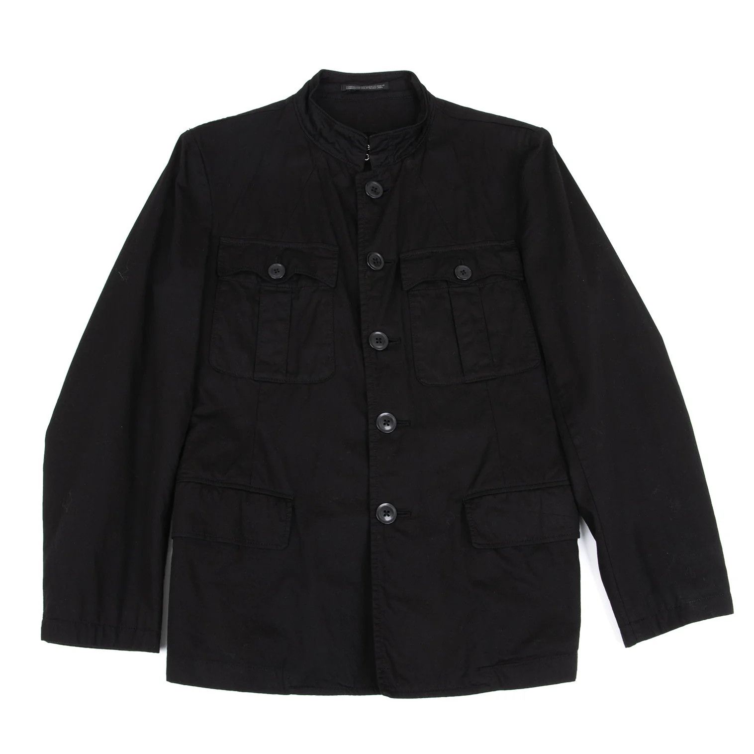 Yohji Yamamoto Cotton Safari Jacket Black