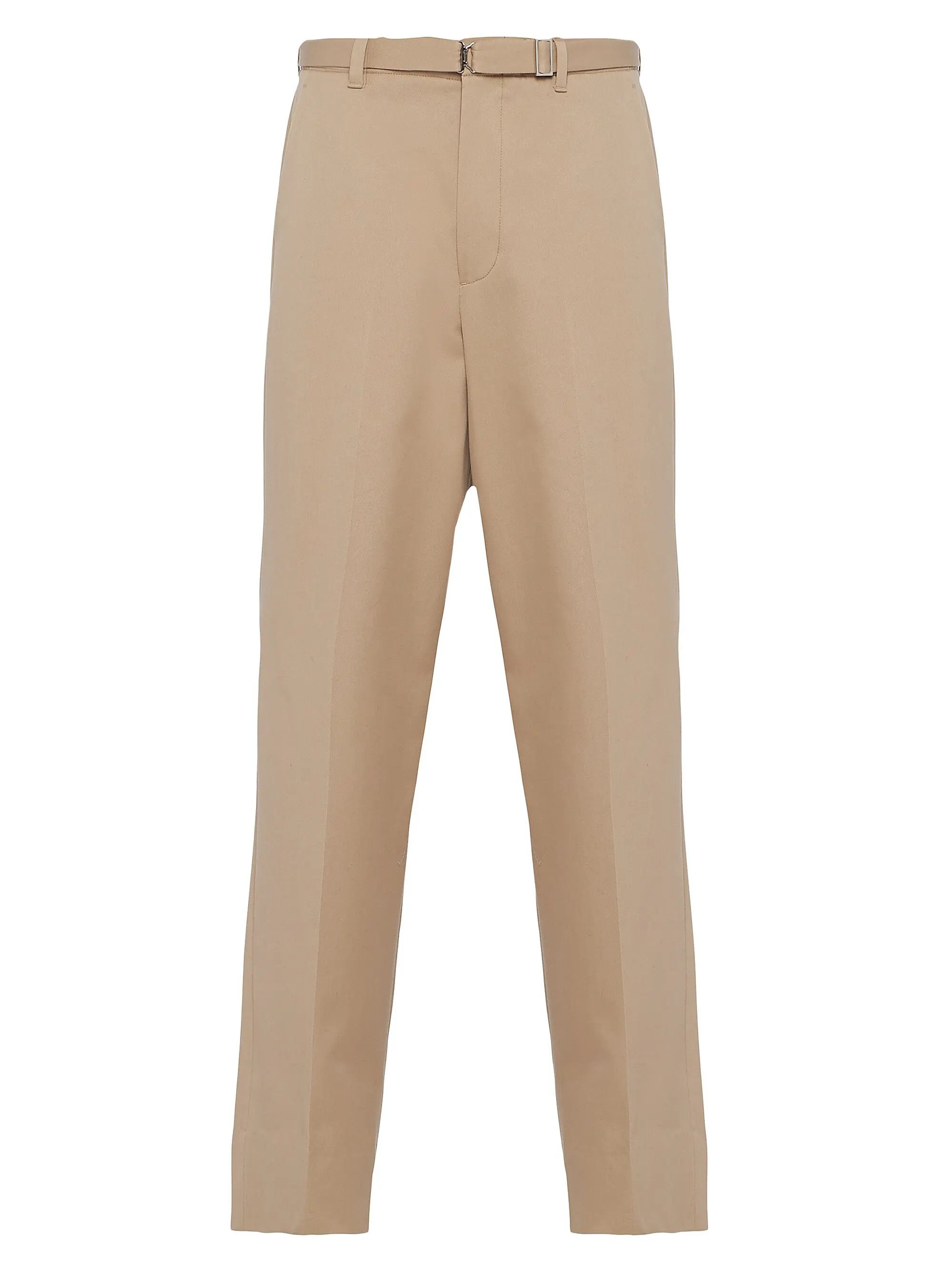 Prada o1bcso1str1025 Drill Cotton Pants in Beige Size US 30 / EU 46 - 1 Preview