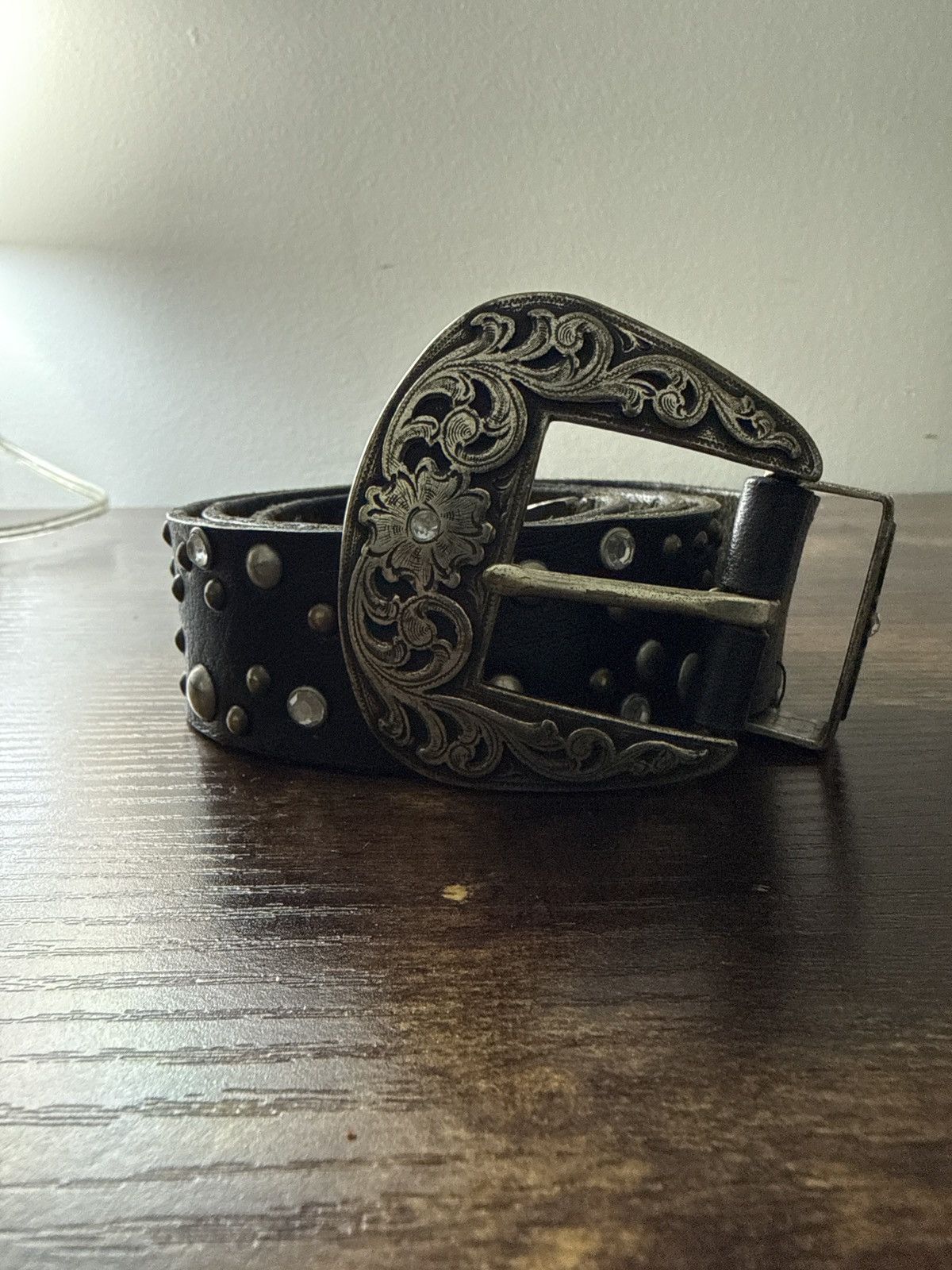 Nine West Nine west stud and rhinestone belt Size 30 - 1 Thumbnail