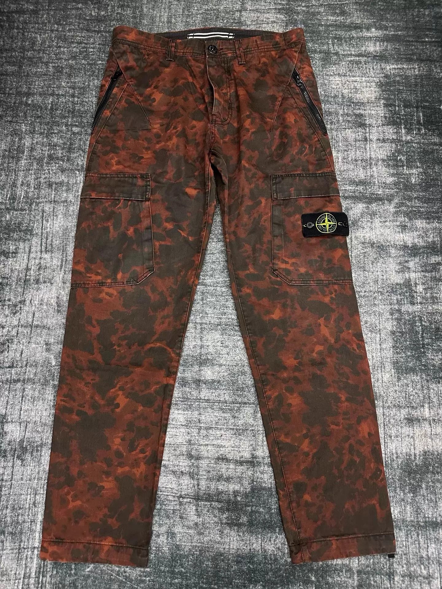 Stone Island Stone Island Flame Lava 2-Pocket Cargo Pants W29 Size US 29 - 1 Thumbnail