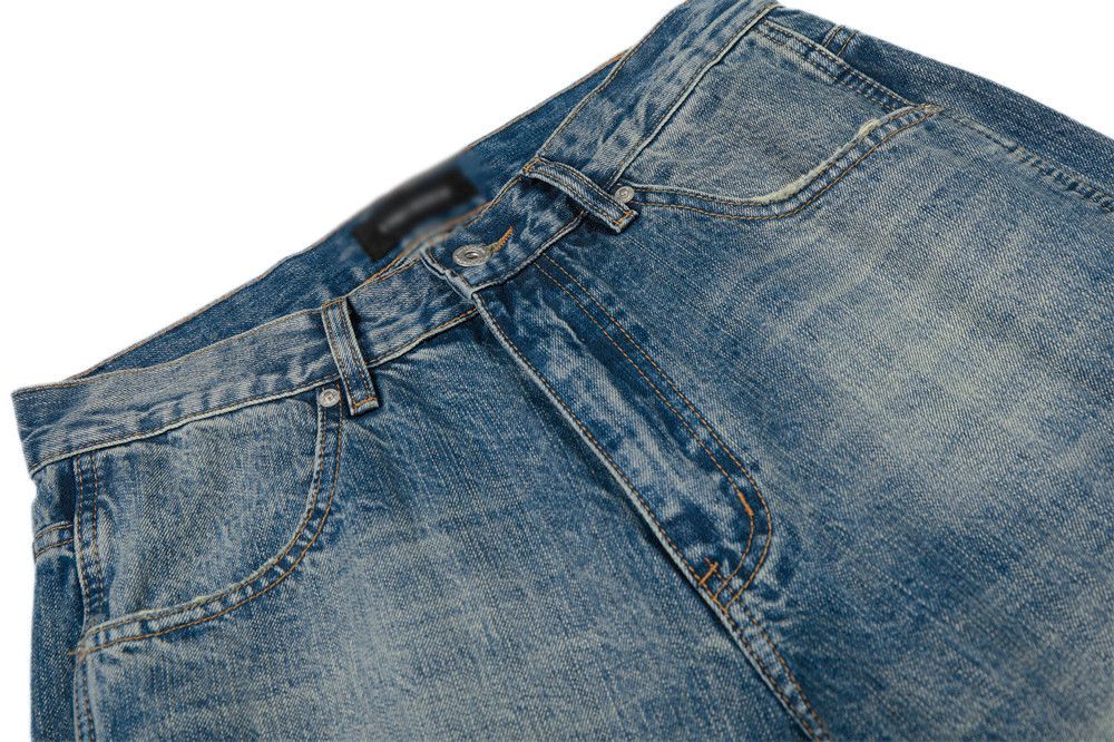 Vintage Men's Retro Casual Loose Distressed Washed Gradient Jeans Size US 32 / EU 48 - 3 Thumbnail